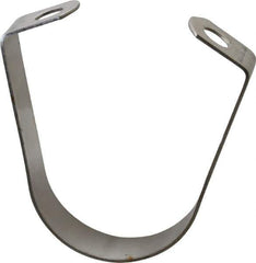 Empire - 1-1/2" Pipe, 3/8" Rod, Grade 304 Stainless Steel Adjustable Band Hanger - Industrial Tool & Supply