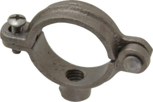Empire - 1" Pipe, 3/8" Rod, Malleable Iron Split Ring Hanger - Black, 180 Lb Capacity - Industrial Tool & Supply