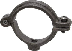Empire - 1-1/4" Pipe, 3/8" Rod, Malleable Iron Split Ring Hanger - Black, 180 Lb Capacity - Industrial Tool & Supply
