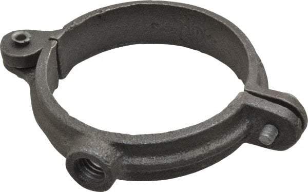 Empire - 2" Pipe, 3/8" Rod, Malleable Iron Split Ring Hanger - Black, 180 Lb Capacity - Industrial Tool & Supply