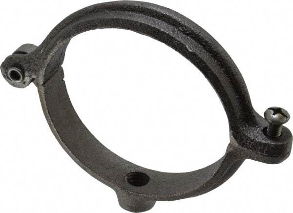 Empire - 3" Pipe, 1/2" Rod, Malleable Iron Split Ring Hanger - Black, 300 Lb Capacity - Industrial Tool & Supply