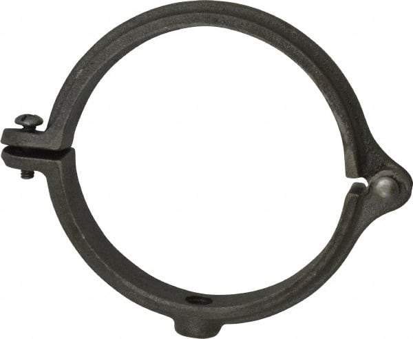 Empire - 4" Pipe, 1/2" Rod, Malleable Iron Split Ring Hanger - Black - Industrial Tool & Supply