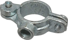 Empire - 1/2" Pipe, 3/8" Rod, Malleable Iron Split Ring Hanger - Electro Galvanized, 180 Lb Capacity - Industrial Tool & Supply