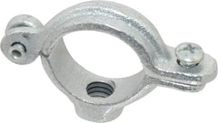 Empire - 3/4" Pipe, 3/8" Rod, Malleable Iron Split Ring Hanger - Electro Galvanized, 180 Lb Capacity - Industrial Tool & Supply