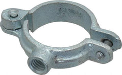 Empire - 1" Pipe, 3/8" Rod, Malleable Iron Split Ring Hanger - Electro Galvanized, 180 Lb Capacity - Industrial Tool & Supply