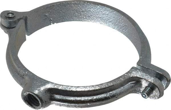 Empire - 3" Pipe, 1/2" Rod, Malleable Iron Split Ring Hanger - Electro Galvanized, 300 Lb Capacity - Industrial Tool & Supply