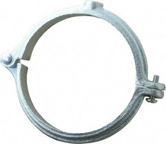 Empire - 4" Pipe, 1/2" Rod, Malleable Iron Split Ring Hanger - Electro Galvanized - Industrial Tool & Supply