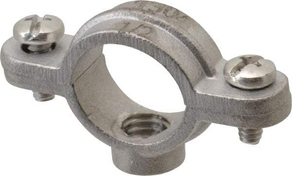 Empire - 1/2" Pipe, 3/8" Rod, Grade 304 Stainless Steel Split Ring Hanger - Industrial Tool & Supply