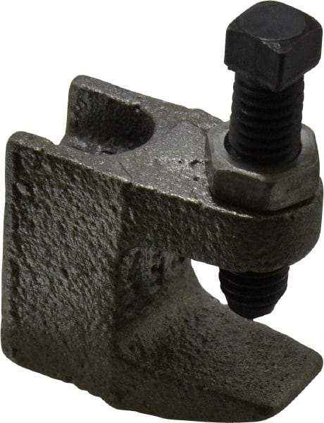 Empire - 3/4" Max Flange Thickness, 3/8" Rod Top Beam Clamp - 350 Lb Capacity, Ductile Iron - Industrial Tool & Supply