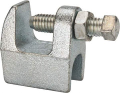 Empire - 3/4" Max Flange Thickness, 1/2" Rod Top Beam Clamp - 470 Lb Capacity, Ductile Iron - Industrial Tool & Supply