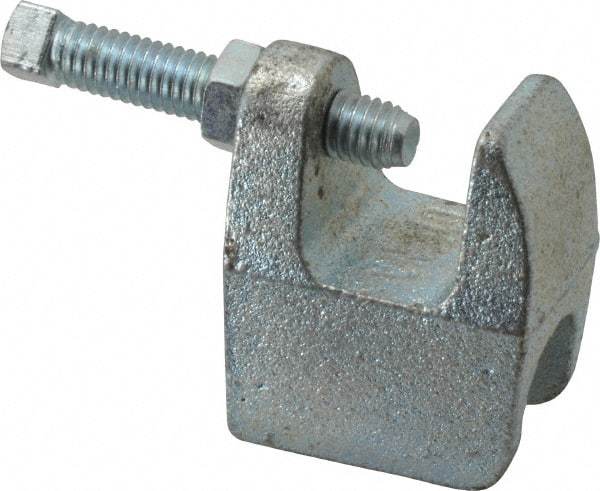 Empire - 3/4" Max Flange Thickness, 5/8" Rod Top Beam Clamp - 550 Lb Capacity, Ductile Iron - Industrial Tool & Supply