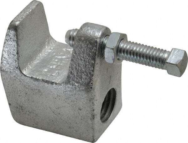 Empire - 3/4" Max Flange Thickness, 3/4" Rod Top Beam Clamp - 700 Lb Capacity, Ductile Iron - Industrial Tool & Supply