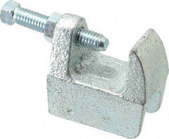 Empire - 1-1/4" Max Flange Thickness, 5/8" Rod Wide Jaw Top Beam Clamp - 800 Lb Capacity, Ductile Iron - Industrial Tool & Supply