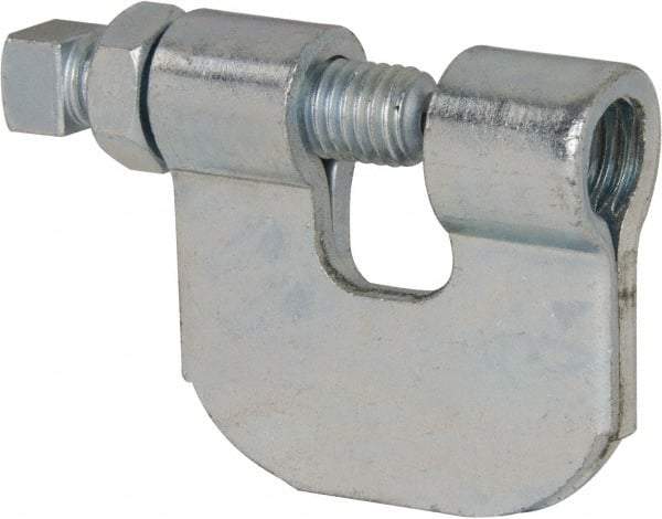 Empire - 3/4" Max Flange Thickness, 5/8" Rod C-Clamp with Locknut - 550 Lb Capacity, Carbon Steel - Industrial Tool & Supply