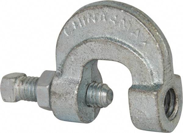 Empire - 3/4" Max Flange Thickness, 1/2" Rod C-Clamp with Locknut - 500 Lb Capacity, Ductile Iron - Industrial Tool & Supply