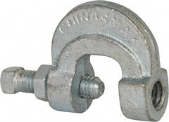 Empire - 3/4" Max Flange Thickness, 1/2" Rod C-Clamp with Locknut - 500 Lb Capacity, Ductile Iron - Industrial Tool & Supply