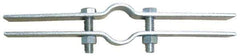 Empire - 3-1/2" Pipe, Electro Galvanized Riser Clamp - 600 Lb Capacity, Carbon Steel - Industrial Tool & Supply
