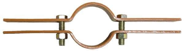 Empire - 5" Pipe, Copper Plated Riser Clamp - 1,500 Lb Capacity, Carbon Steel - Industrial Tool & Supply