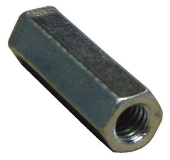 Empire - 3/4-10 Thread, 2-1/4" OAL Steel Standard Coupling Nut - Zinc-Plated Finish - Industrial Tool & Supply