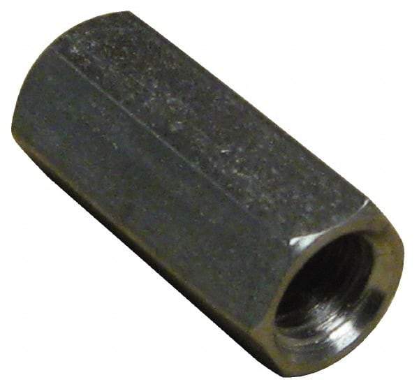 Empire - 1/2-13 Thread, 1-3/4" OAL Stainless Steel Standard Coupling Nut - Uncoated - Industrial Tool & Supply