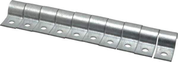 Empire - 1/4" Pipe, Carbon Steel, Electro Galvanized" Pipe or Conduit Strap - 1 Mounting Hole - Industrial Tool & Supply