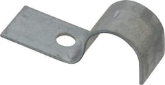 Empire - 1/2" Pipe, Carbon Steel, Electro Galvanized" Pipe or Conduit Strap - 1 Mounting Hole - Industrial Tool & Supply