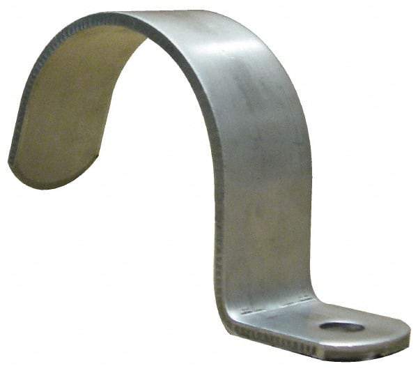 Empire - 1-1/2" Pipe, Grade 304 Stainless Steel," Pipe or Conduit Strap - 1 Mounting Hole - Industrial Tool & Supply