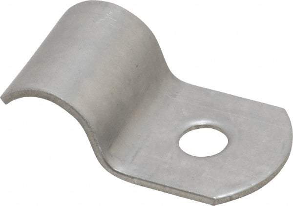 Empire - 1/4" Pipe, Grade 304 Stainless Steel," Pipe or Conduit Strap - 1 Mounting Hole - Industrial Tool & Supply