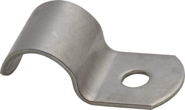 Empire - 3/8" Pipe, Grade 304 Stainless Steel," Pipe or Conduit Strap - 1 Mounting Hole - Industrial Tool & Supply