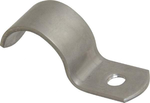 Empire - 3/4" Pipe, Grade 304 Stainless Steel," Pipe or Conduit Strap - 1 Mounting Hole - Industrial Tool & Supply