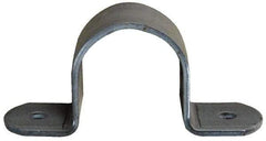 Empire - 2 Pipe, Carbon Steel, Pipe or Tube Strap - 2 Mounting Holes - Industrial Tool & Supply