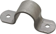 Empire - 1 Pipe, Carbon Steel, Pipe or Tube Strap - 2 Mounting Holes - Industrial Tool & Supply