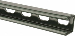 Empire - 10' Long x 1-5/8" Wide x 1-5/8" High, 12 Gauge, Carbon Steel, Punched Framing Channel & Strut - Green Painted - Industrial Tool & Supply