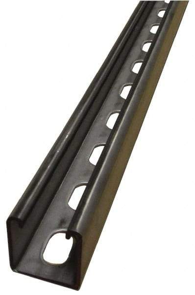 Empire - 10' Long x 1-5/8" Wide x 1-5/8" High, 12 Gauge, Stainless Steel, Punched Framing Channel & Strut - Industrial Tool & Supply