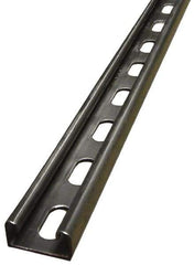 Empire - 10' Long x 1-5/8" Wide x 13/16" High, 14 Gauge, Stainless Steel, Punched Framing Channel & Strut - Industrial Tool & Supply