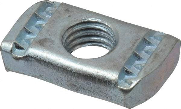 Empire - 1/2" Rod, Electro Galvanized Carbon Steel Strut Nut - Used for Attaching Hanger Rod or Other Accessories to Strut - Industrial Tool & Supply