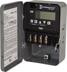 Intermatic - 24 hr Indoor Digital Electronic Timer Switch - 14 On/Off, 120/208/240/277 VAC, 50/60 Hz, - Industrial Tool & Supply