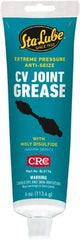 CRC - 4 oz Carded Lithium-12 Gel Paste Grease - Dark Gray, Nonflammable, 275°F Max Temp, NLGIG 1, - Industrial Tool & Supply