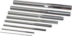 Value Collection - 1/32" to 1/4", Chucking Reamer Set - Straight Flute, Right Hand Cut, 8 Pieces - Industrial Tool & Supply