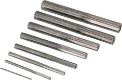 Value Collection - 1/16" to 1/2", Chucking Reamer Set - Straight Flute, Right Hand Cut, 8 Pieces - Industrial Tool & Supply