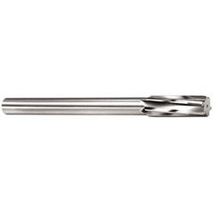 Made in USA - 7/8" Carbide-Tipped 6 Flute Chucking Reamer - Industrial Tool & Supply