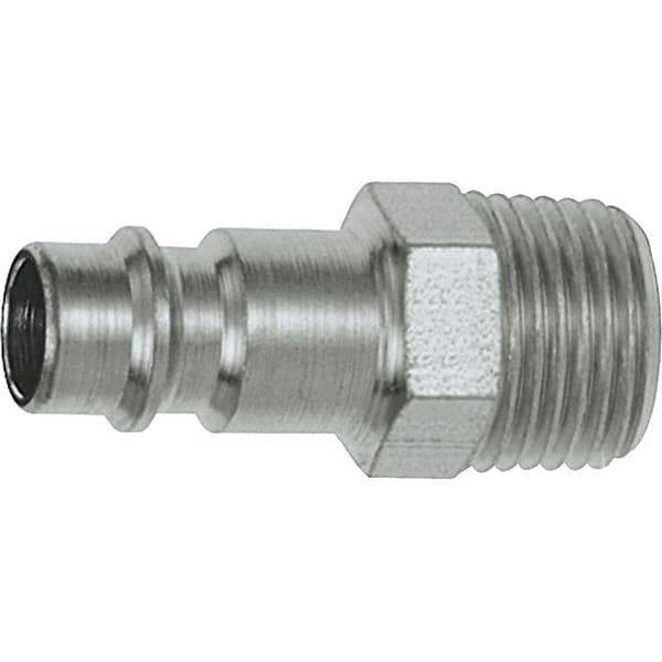 Dynabrade - Male NPT Pneumatic Hose Plug - Steel, 1/4" Body Diam - Industrial Tool & Supply