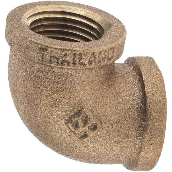 Merit Brass - Class 125, 1/2" Internal Pipe, Brass 90° Street Elbow - FNPT x FNPT - Industrial Tool & Supply