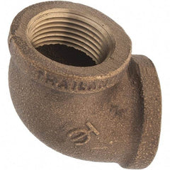 Merit Brass - Class 125, 3/4" Internal Pipe, Brass 90° Street Elbow - FNPT x FNPT - Industrial Tool & Supply