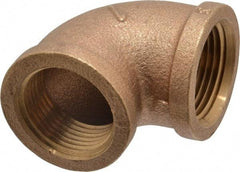 Merit Brass - Class 125, 1" Internal Pipe, Brass 90° Elbow - FNPT x FNPT - Industrial Tool & Supply