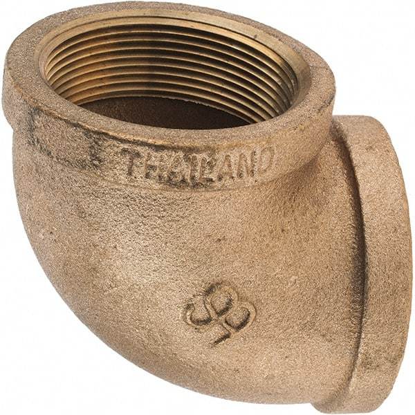 Merit Brass - Class 125, 2" Internal Pipe, Brass 90° Street Elbow - FNPT x FNPT - Industrial Tool & Supply