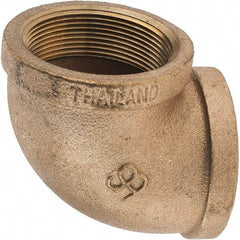 Merit Brass - Class 125, 2" Internal Pipe, Brass 90° Street Elbow - FNPT x FNPT - Industrial Tool & Supply