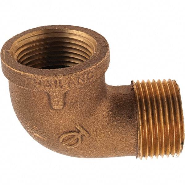 Merit Brass - Class 125, 1" Internal Pipe, Brass 90° Street Elbow - FNPT x MNPT - Industrial Tool & Supply