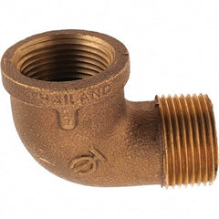 Merit Brass - Class 125, 1" Internal Pipe, Brass 90° Street Elbow - FNPT x MNPT - Industrial Tool & Supply