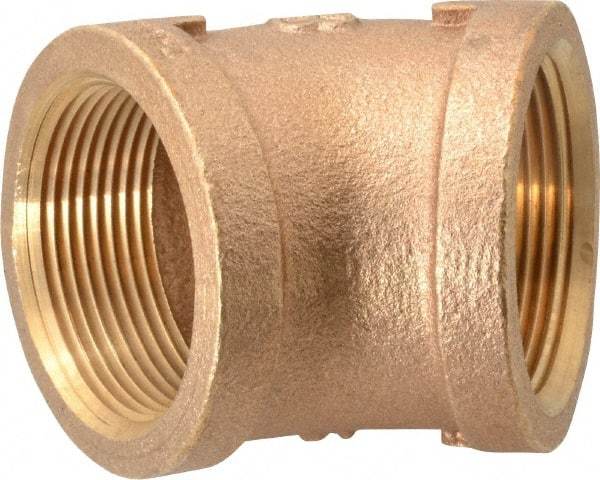 Merit Brass - Class 125, 1-1/2" Internal Pipe, Brass 45° Street Elbow - FNPT x FNPT - Industrial Tool & Supply